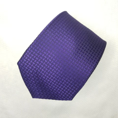 Gravata Semi-Slim Jacquard Roxo Trabalhado