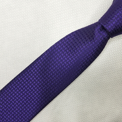 Gravata Semi-Slim Jacquard Roxo Trabalhado - comprar online