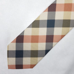 Gravata Semi-Slim Poliester Estampado Xadrez - comprar online