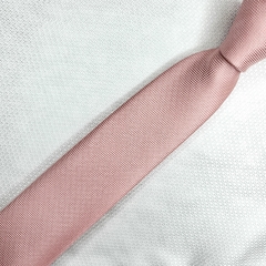 Gravata Slim Jacquard Lisa Trabalhado Rosé Escuro na internet