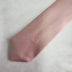 Gravata Slim Jacquard Lisa Trabalhado Rosé - comprar online