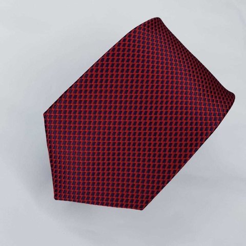 Gravata Semi-Slim Jacquard Azul Trabalhada