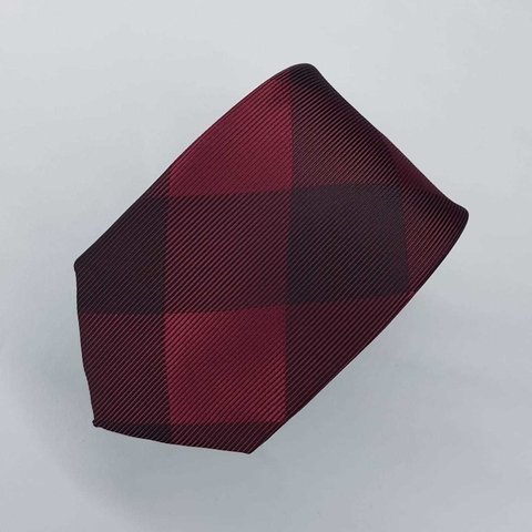 Gravata Slim Bordô Xadrez na internet