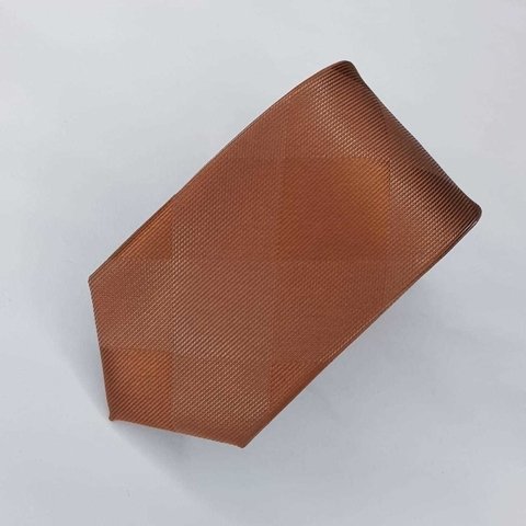 Gravata Slim Cobre Xadrez