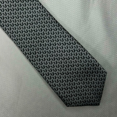 Gravata Semi-Slim Jacquard Trabalhada Preta com Chumbo - comprar online