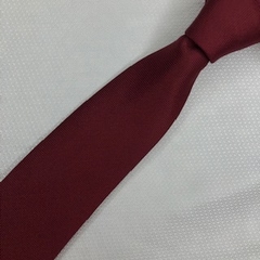 Gravata Semi- Slim Jacquard Lisa Trabalhada Marsala na internet