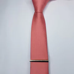 Prendedor de Gravata Semi-Slim Dourado com Listras na internet