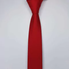Gravata Slim Jacquard Vermelha Trabalhada na internet