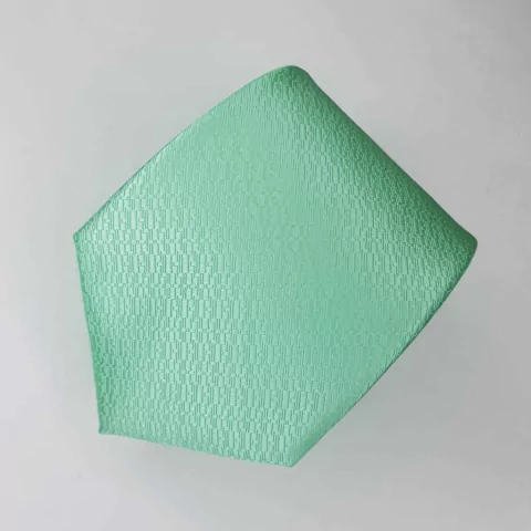 Gravata Clássica Jacquard Verde Claro Trabalhada