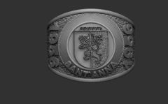 Anel Personalizado com Brasão em Prata - Celtic Joias Masculinas