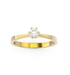 ANEL DE NOIVADO OURO AMARELO E DIAMANTE 10 PONTOS - LOVE 10 - comprar online