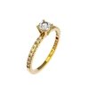 ANEL DE NOIVADO EM OURO AMARELO E DIAMANTE DE 30 PONTOS - BELIEVE30 - comprar online