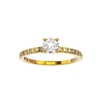 ANEL DE NOIVADO EM OURO AMARELO E DIAMANTE DE 30 PONTOS - BELIEVE30 - comprar online