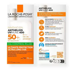 Imagen de LA ROCHE POSAY Anthelios Fluido Toque Seco Sin Color de 50ml