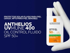 LA ROCHE POSAY ANTHELIOS FLUIDO TOQUE SECO SIN COLOR DE 50ML - comprar online