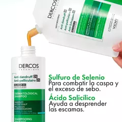 VICHY dercos shampoo anti caspa refill x 400ml - GrupoSarti