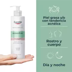 EUCERIN DERMOPUREOIL CONTROL GEL LIMPIADOR 400ML en internet