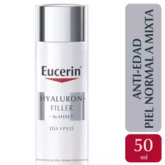 EUCERIN Hyaluron-FILLER Crema de Dia FPS15 Piel Normal a Mixta x 50 ml.