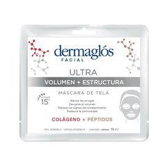 Dermaglós Facial Ultra Volumen + Estructura Máscara de Tela 1 unid x 15 ml