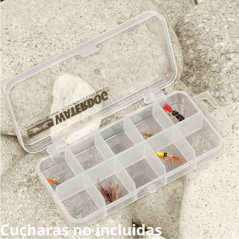 CAJA DE PESCA SIMPLE 13,5x6,5x3cm WATERDOG