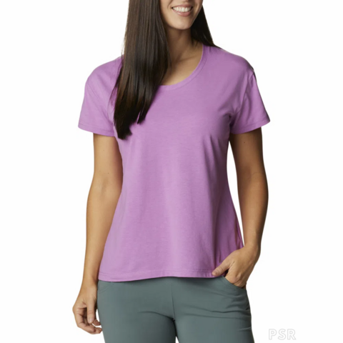 REMERA SUN TREK MANGA CORTA DAMA COLUMBIA