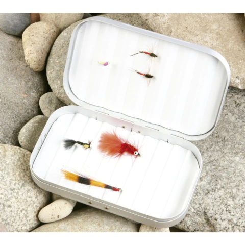 CAJA DE PESCA PARA MOSCAS ALUMINIO KUNNAN