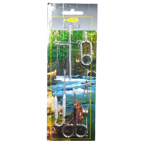 KIT DE ATADO MOSCA 8204 5 PIEZAS GREY GULL