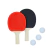 SET DE PING PONG 2 PALETAS + 3 PELOTAS TZPQ - comprar online