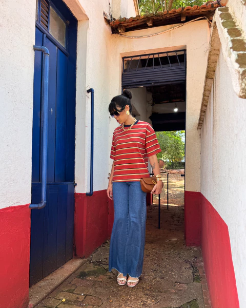 T-SHIRT LISTRADA - comprar online