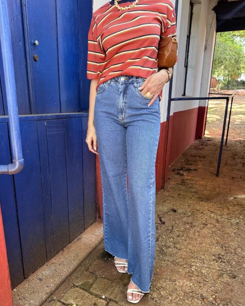 CALÇA JEANS MÉDIA - comprar online