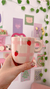 Taza cuadrille frutillas