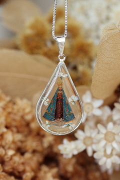 Colar Nossa Senhora Aparecida (Banhado a prata) - comprar online