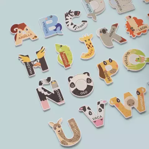 Abecedario Encastrables de animales Goma Eva