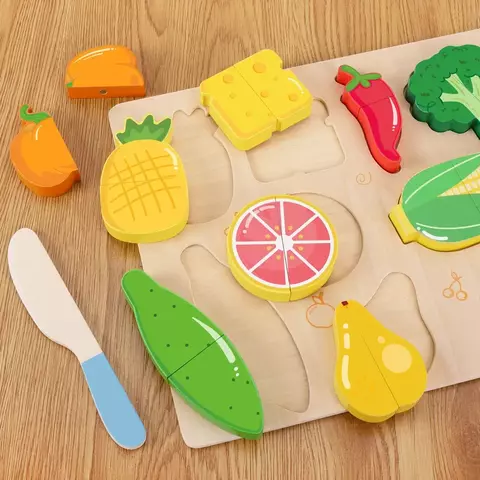 Juego de Madera De Frutas Didactico Abrojo