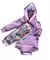 Set Body Buzo + Babucha Flores Lila - Desde Paris Bebés y Niños