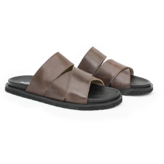 Sandalia de Hombre en Cuero Vacuno de Tiras Cruzadas (8040) - tienda online