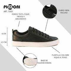 Zapatilla urbana cuero vacuno (7503)