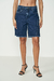 Bermuda Jeans Jade com Bordado Manual
