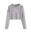 Blusa Moletom Cropped Manga Longa Round 6