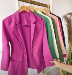 Blazer Alfaiataria Casaco Max Acinturado - loja online