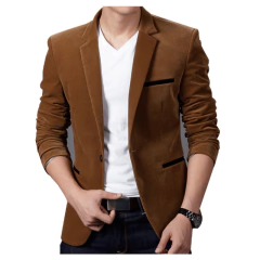 Blazer Masculino Casual de Veludo
