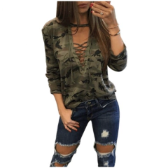 Blusa Feminina Com Decote V Em Tiras - LUKAHE - Moda e Acessórios