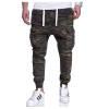 Calça Jogger Camuflada com Bolsos Cargo de Sarja