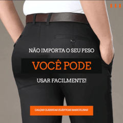 Calça Social Elastano Anti-Dobra - comprar online