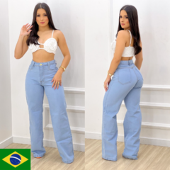 Calça Jeans Wide Leg Feminina na internet