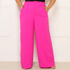 Calça Pantalona Tecido Duna Plus Size