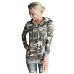Blusa Moletom Feminina Camuflada