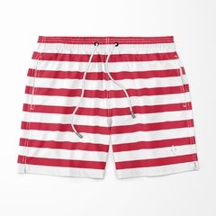 Shorts Masculino Listrado de Banho