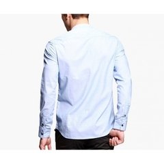 Camisa Masculina Com Colarinho Chinês na internet