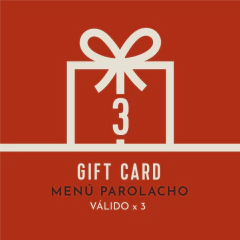 Gift Card Menú Parolacho - tienda online